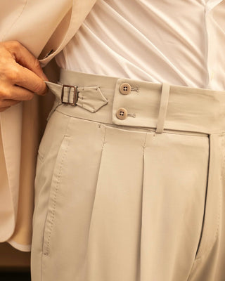 Gianni | Pantaloni a vita alta con fibbia