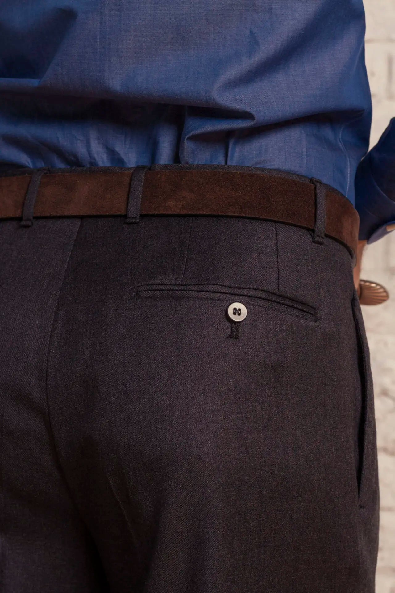 Marcello | Pantalone a vita alta con pinces