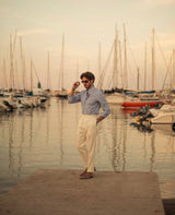 Vittorio | Pantaloni a vita alta 3 bottoni