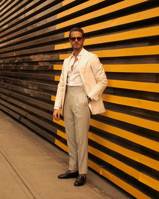 Gianni | Pantaloni a vita alta con fibbia