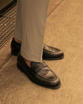 Gianni | Pantaloni a vita alta con fibbia