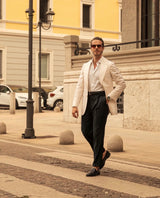 Marcello | Pantaloni a vita alta con pinces